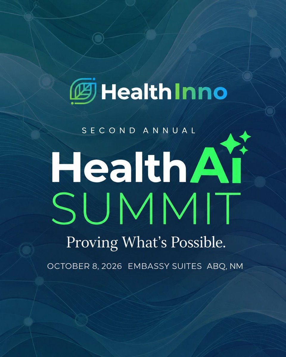 BioScienceCtr's tweet photo. The HealthAI Summit returns to Albuquerque on October 8, bringing together healthcare leaders, founders, researchers, investors, and innovators to connect ideas with real-world impact.

Register here⁠￼: https://t.co/Mmmm3e4HX9 https://t.co/AMM6Z2oWEC