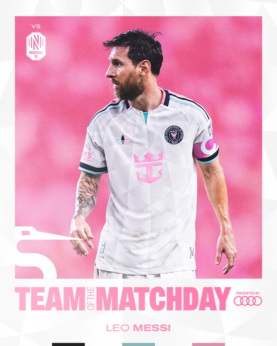 InterMiamiCF's tweet photo. Leo Messi seleccionado al Equipo de la Jornada 👏✨

↪ https://t.co/zhT6Bc3wIj https://t.co/M6k250rR1W