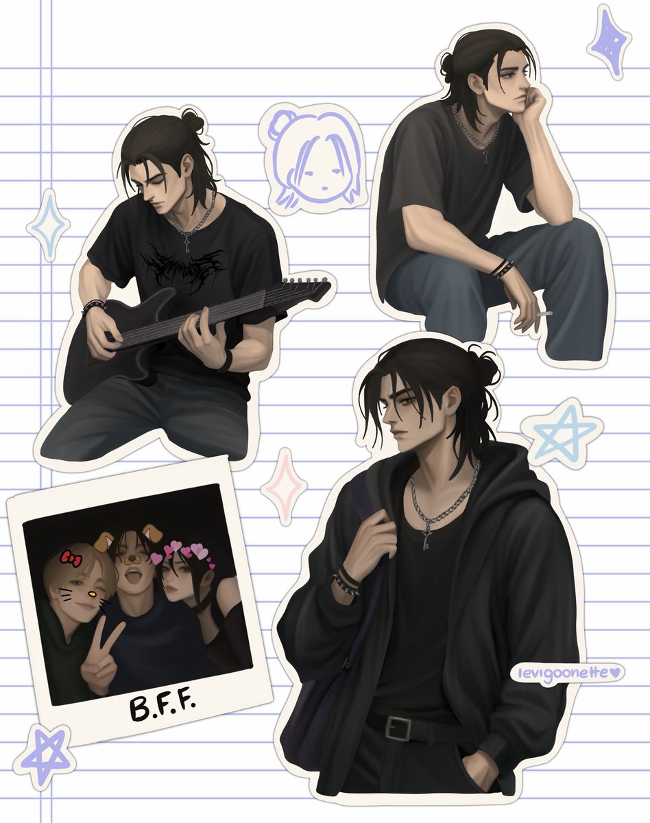 levigoonette's tweet photo. metalhead eren #erenjeager https://t.co/wmXpDbw5fW