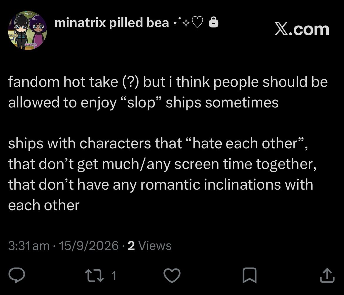 beatrixbenic_'s tweet photo. fandom hot take that im taking off the priv https://t.co/dkCPY4dXAY