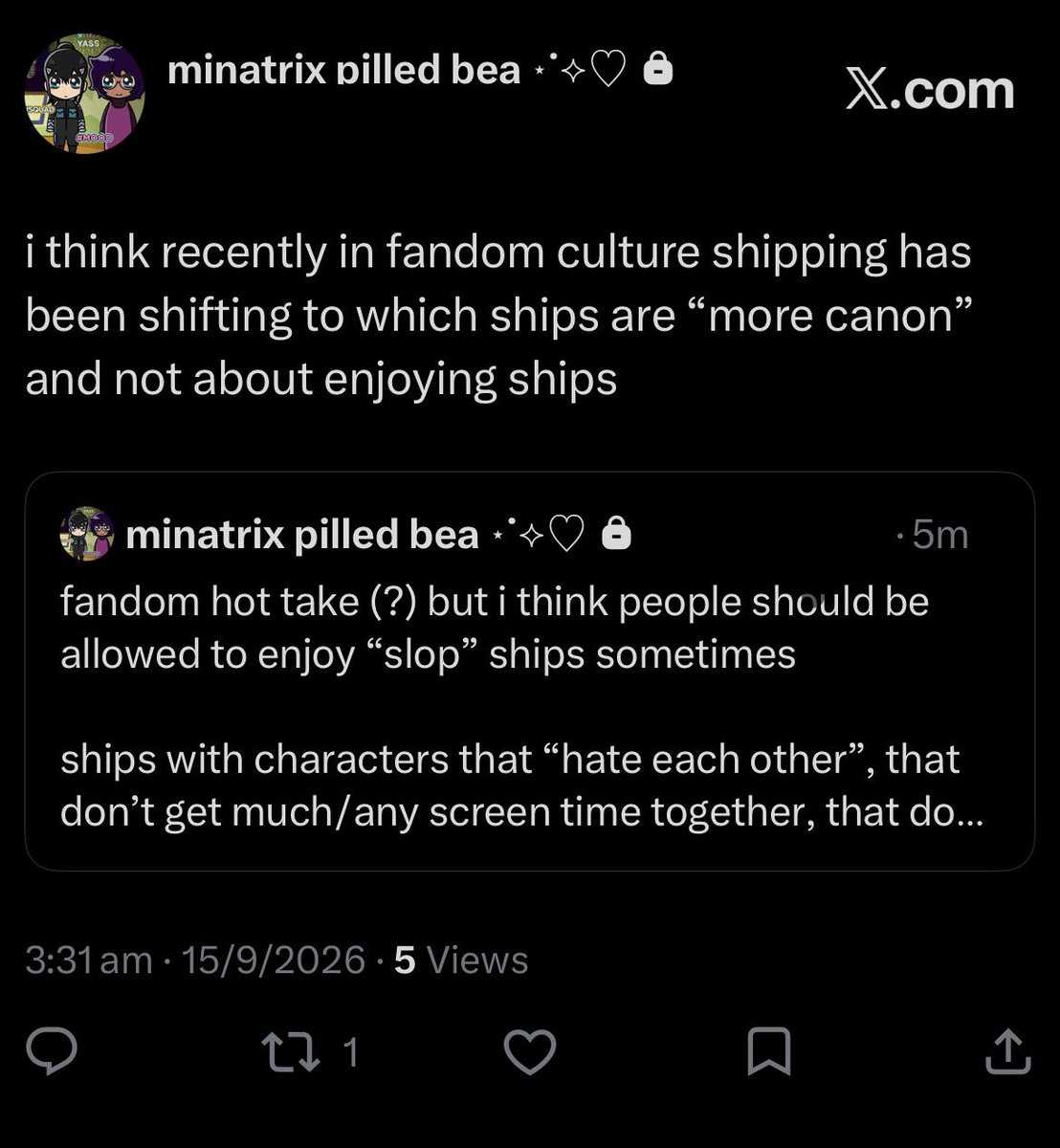 beatrixbenic_'s tweet photo. fandom hot take that im taking off the priv https://t.co/dkCPY4dXAY