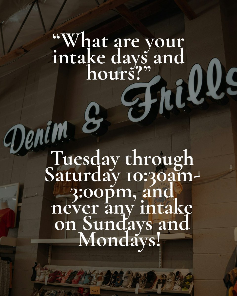 sembdrinec1971P's tweet photo. Consigning with us? We’re answering your most frequently asked questions, from what we accept to how the process works. Have more questions? Drop them below or call the shop. Intake: Tue–Sat, 10:30 AM–3 PM. Bring up to 2 white bags or 1 black https://t.co/yatVKpnQvA