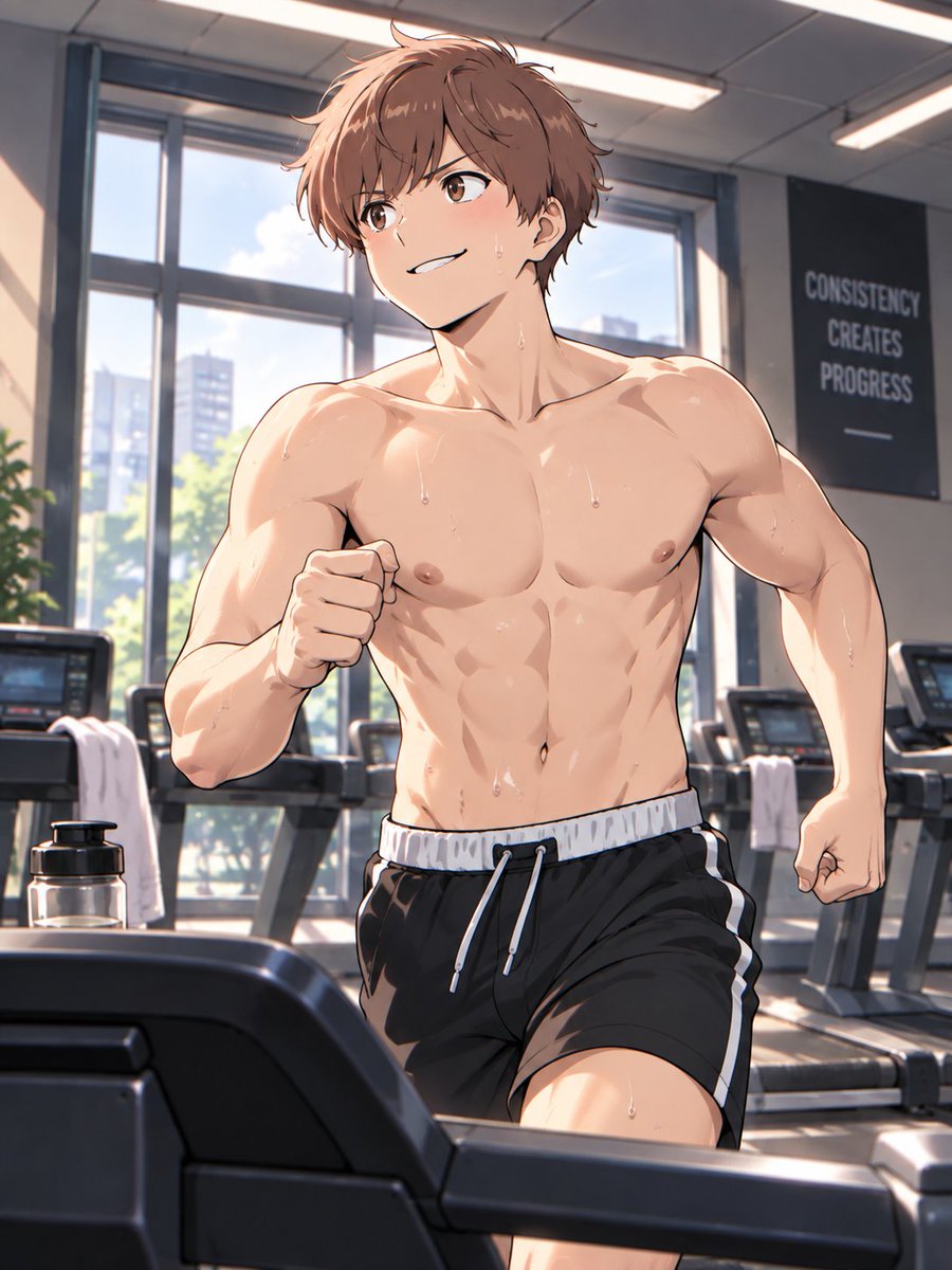RubySaphAI's tweet photo. 💪Gambare, Nakamura-kun!
Someone’s been putting in the work.
#Nakamura #Hirose #Tamura #GambareNakamura #AIArt #SFW #AnimeArt #FanArt #StableDiffusion #PrettyBoy #FitGuys #Sexy #HotGuys #Handsome #AthleticBody #Gym #Threadmill https://t.co/57YorHPUl8