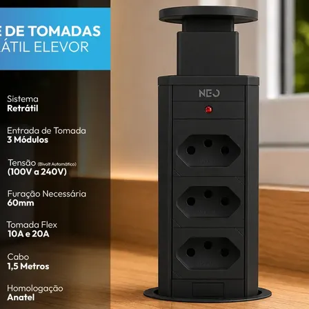 cadeomeucupom's tweet photo. CHEGA DE DISPUTAR UMA TOMADA PRA CARREGAR TUDO
🛍️ Torre de Tomada Embutir Neo Avant – 3 Tomadas Bivolt
😱 42% OFF
De: R$ 228,43
💥 Por: R$ 133,11
🛒 Link: https://t.co/kJvG4UGZ9Y
⚠️ Preço e estoque podem mudar.
#Cupom #Promoção #Desconto #TorreDeTomada #Casa #NeoAvant #MercadoLivre #Achadinhos