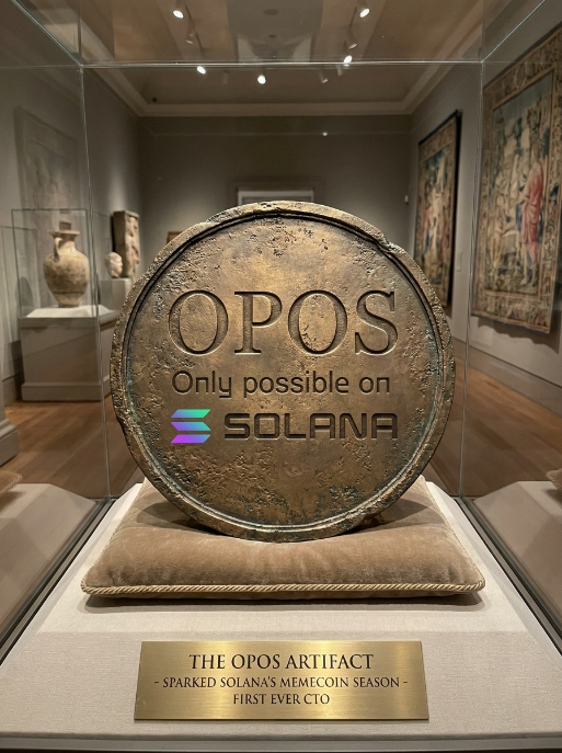 OPOnSOL's tweet photo. Solana Cultural Artifact $OPOS generates incredible on-chain synergy in the Solana ecosystem 🏛️ https://t.co/WAuRBbfUcz