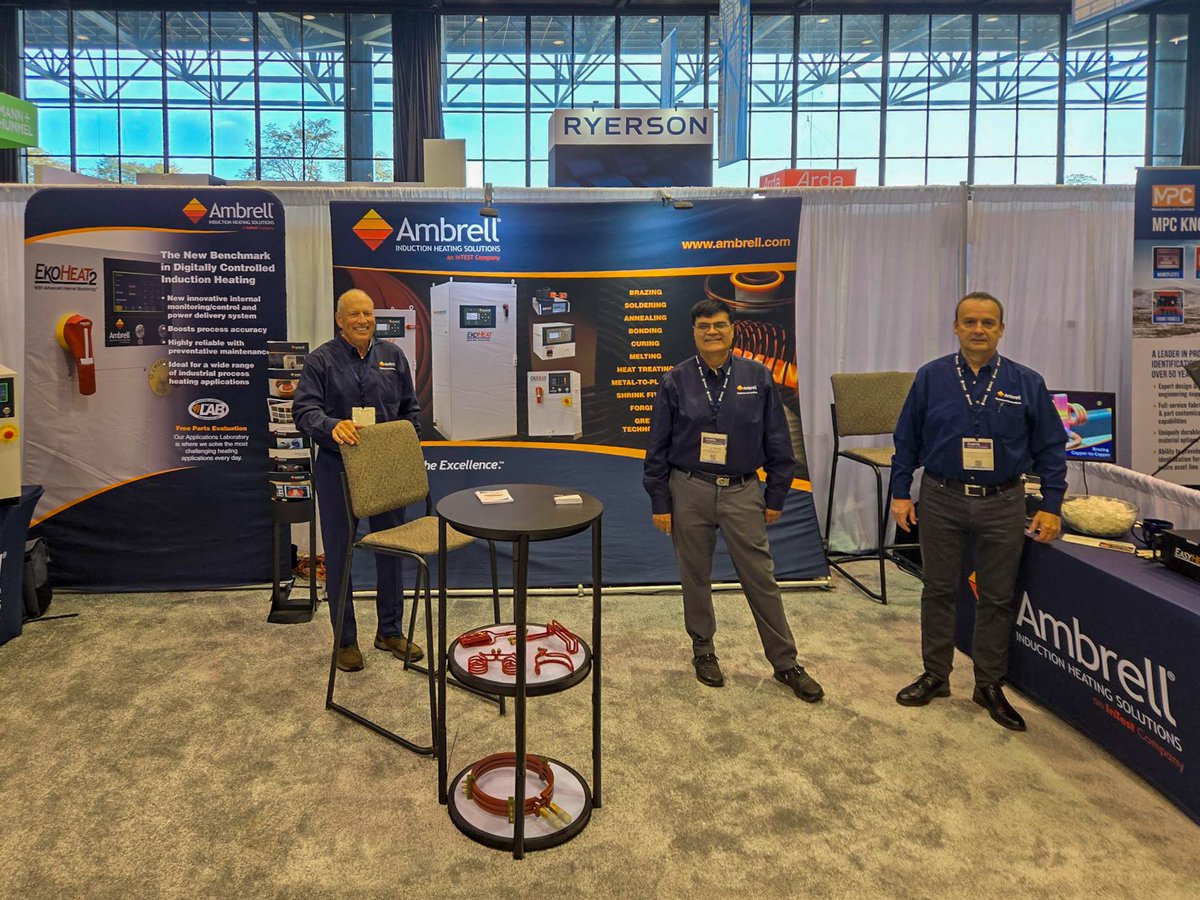 ambrell's tweet photo. #IMTS2026 is kicking off today and runs through Saturday. If you're one of the 100,000+ attendees expected at the show in Chicago, we hope you'll stop by Booth 135240 to discuss your heating applications, pick up a free Ambrell giveaway, or simply say hello to our team. https://t.co/6jhy0LphKI