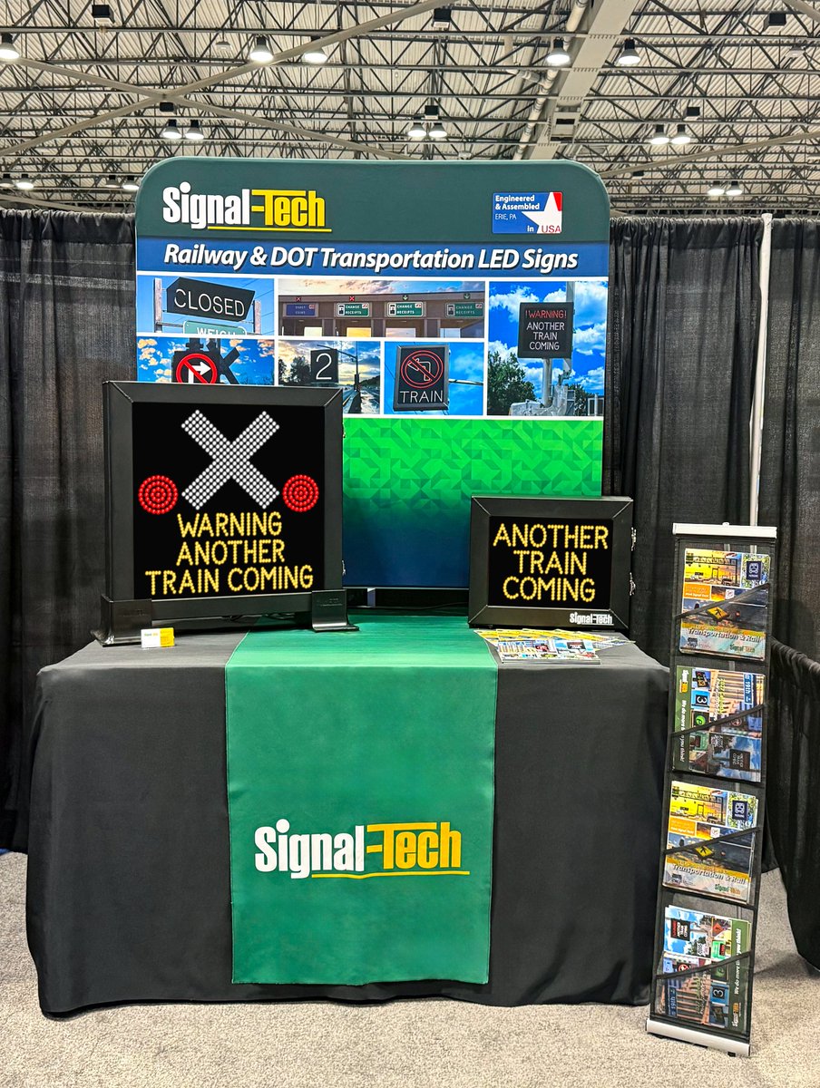 Signal_Tech's tweet photo. Brian is in Kansas City MO at #AREMA2026!

He's showcasing our #LEDsigns and solutions for the #RailIndustry and attending top-notch education sessions to learn about the latest in #RailwayEngineering!

https://t.co/ceViI3EeSZ https://t.co/w0EH0M6uxR
