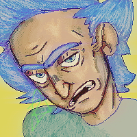 rebsonia's tweet photo. morty ive been drawn on a canvas that was accidentally made way too small and the person drawing was too lazy to fix it morty https://t.co/iHQbYz2CGi