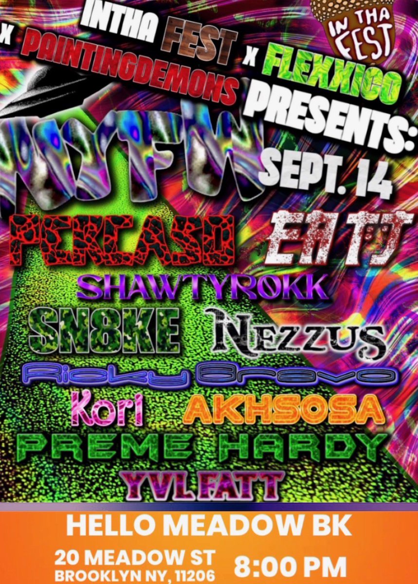 inthafest's tweet photo. 🚨‼️ ADDRESS CHANGE &amp; NEW INFO 

We are now at Hello Meadows BK from 8-12 join us at a new location &amp; celebrate history together. There was NO WAY we were going to allow this to be taken from you, SEE YOU SOON ❤️🎟️

https://t.co/sgSNRfqbFQ https://t.co/mXn3K5Tanh