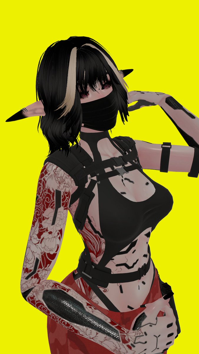 xVioletDeathx's tweet photo. Woorking on another avi 🤖 1/2 

#VRC #VRChat #VRCPhotography #VRChatPhotography #VRC4Photos #cyberpunk #tactical #techwear https://t.co/eUtG9ftm3b