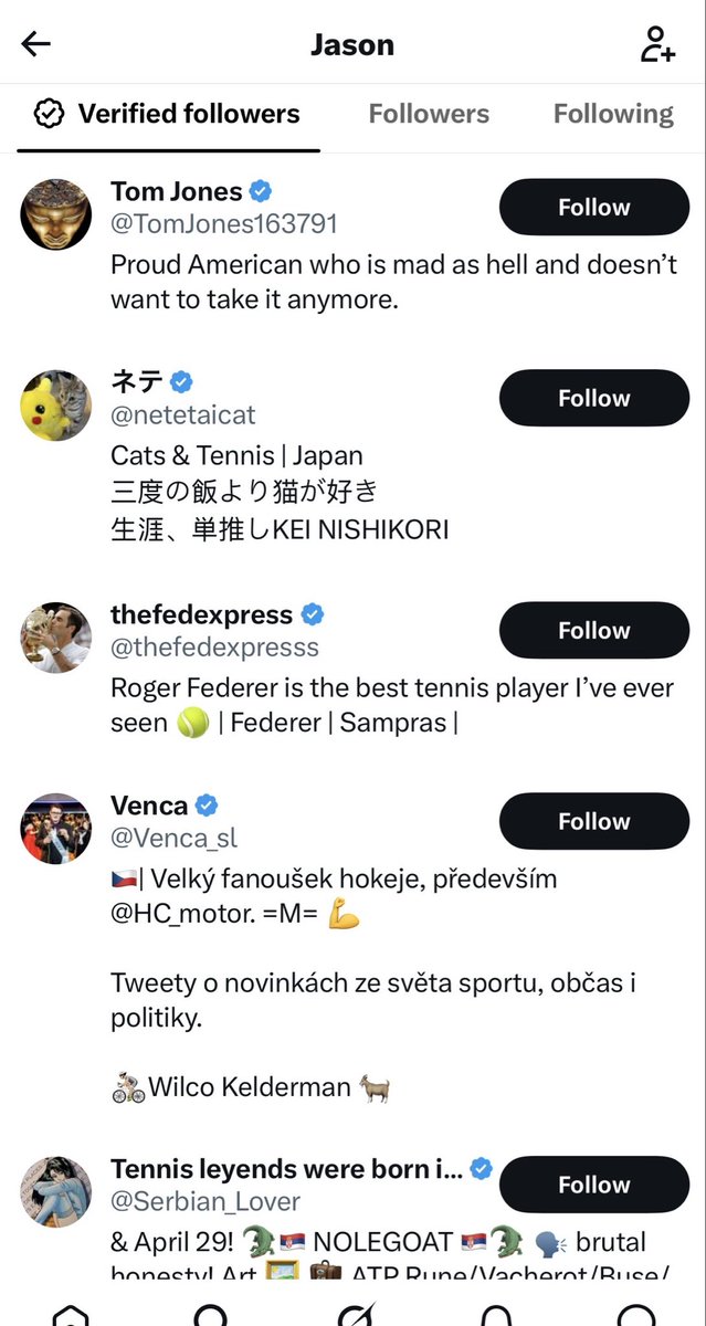 Callumr5ky's tweet photo. @Certinfy You’re tweeting to actual bots lad. This is what I saw on your first 5 followers. Every single one is a bot and probably a nonse behind a screen. 

All these tweets to bots 😂😂😂😂😂😂😂

Anyway this is my last one I’m sending. 
You tweet to bots 😆 https://t.co/SDGRQZfCkH