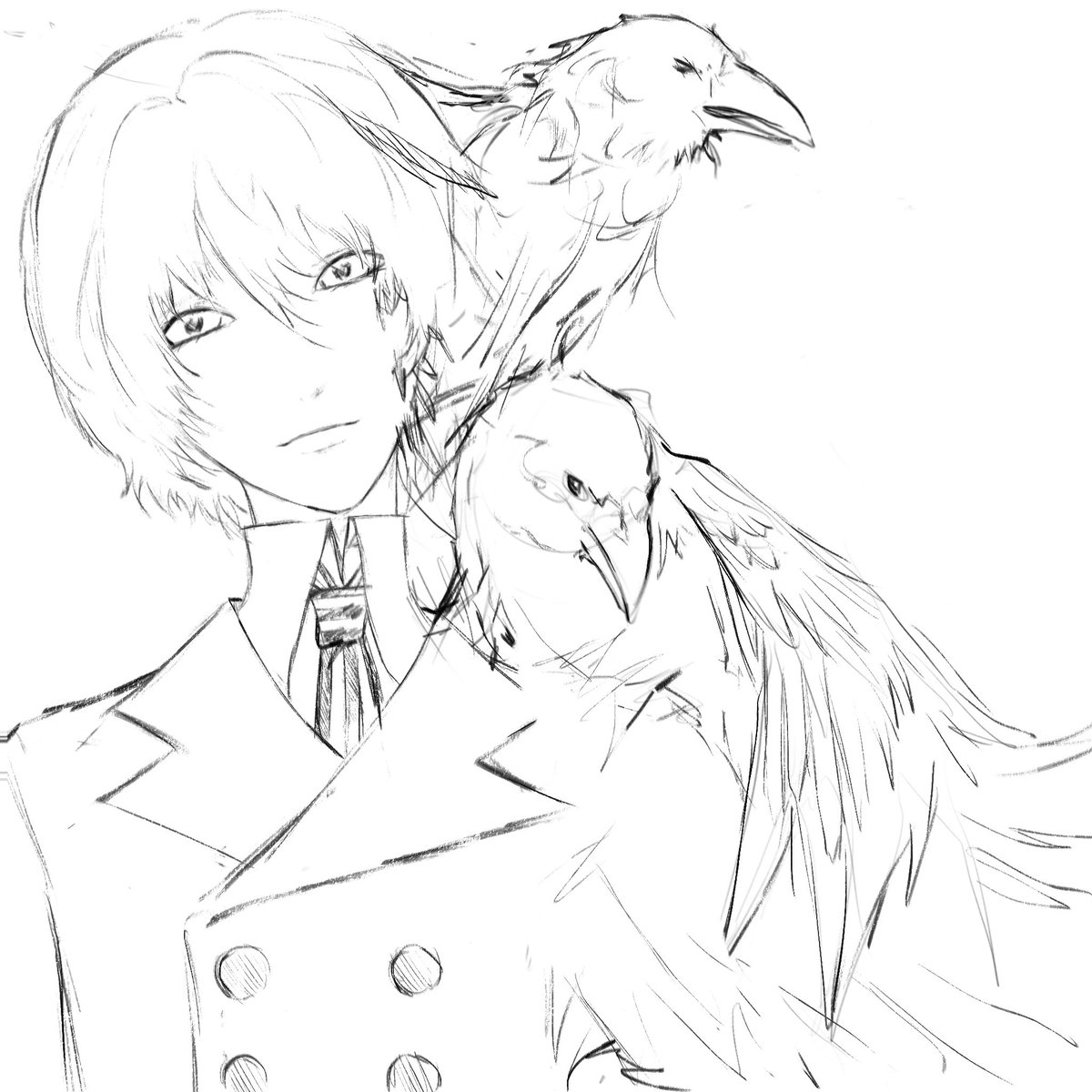 shuake_yuri's tweet photo. crow #Persona5 https://t.co/a96YxxBIyC