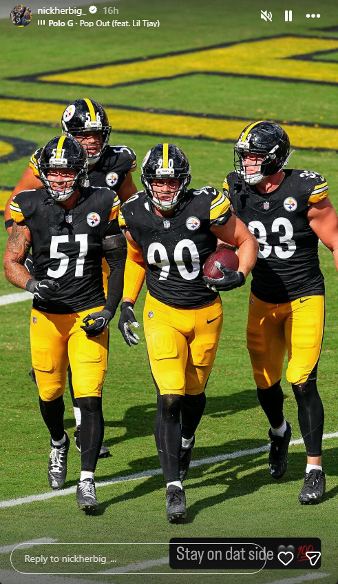 Steelersdepot's tweet photo. Nick Herbig on IG #Steelers #NFL https://t.co/VXGy9sHvY2