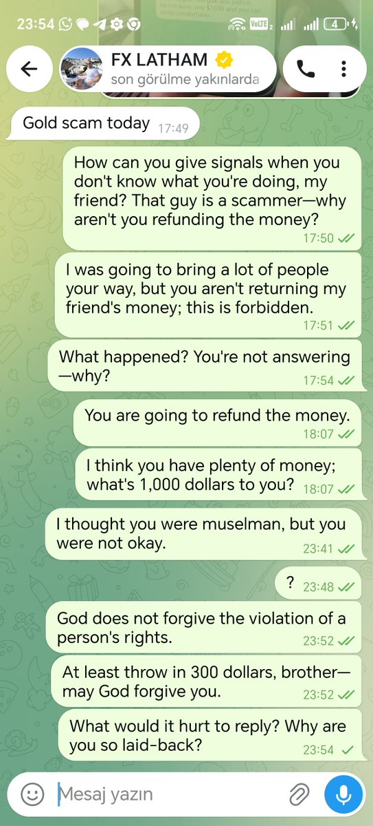 cavka44's tweet photo. This person is a Muslim, but a lying one; he squandered all the money of a fellow Muslim—do not trust him.
#xauusd https://t.co/7mOmfeJH36