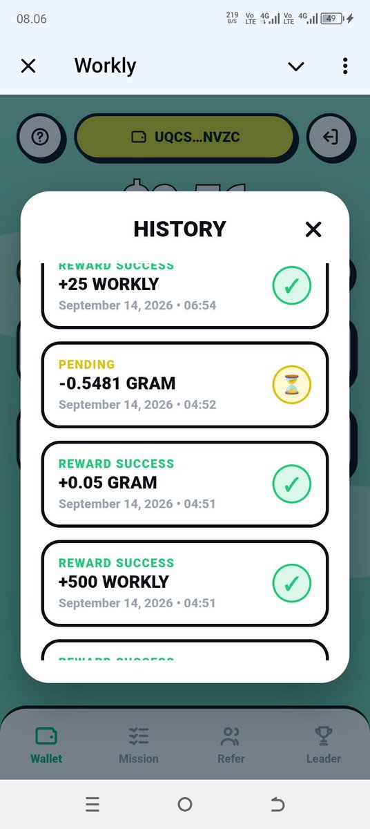 Suebbudin's tweet photo. @TheWorkly_bot My withdraw pending sir https://t.co/ToVaT030e0