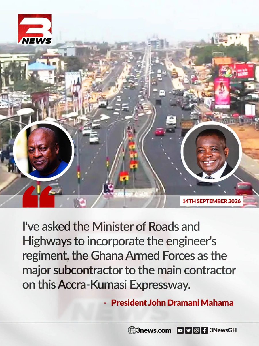 Big_Fawazz's tweet photo. Bad roads will be a thing of the past. President Mahama has promised that #BerryPulseMedia
#NDCTwitter
#MahamaIsWorking https://t.co/vysNjsbUkI