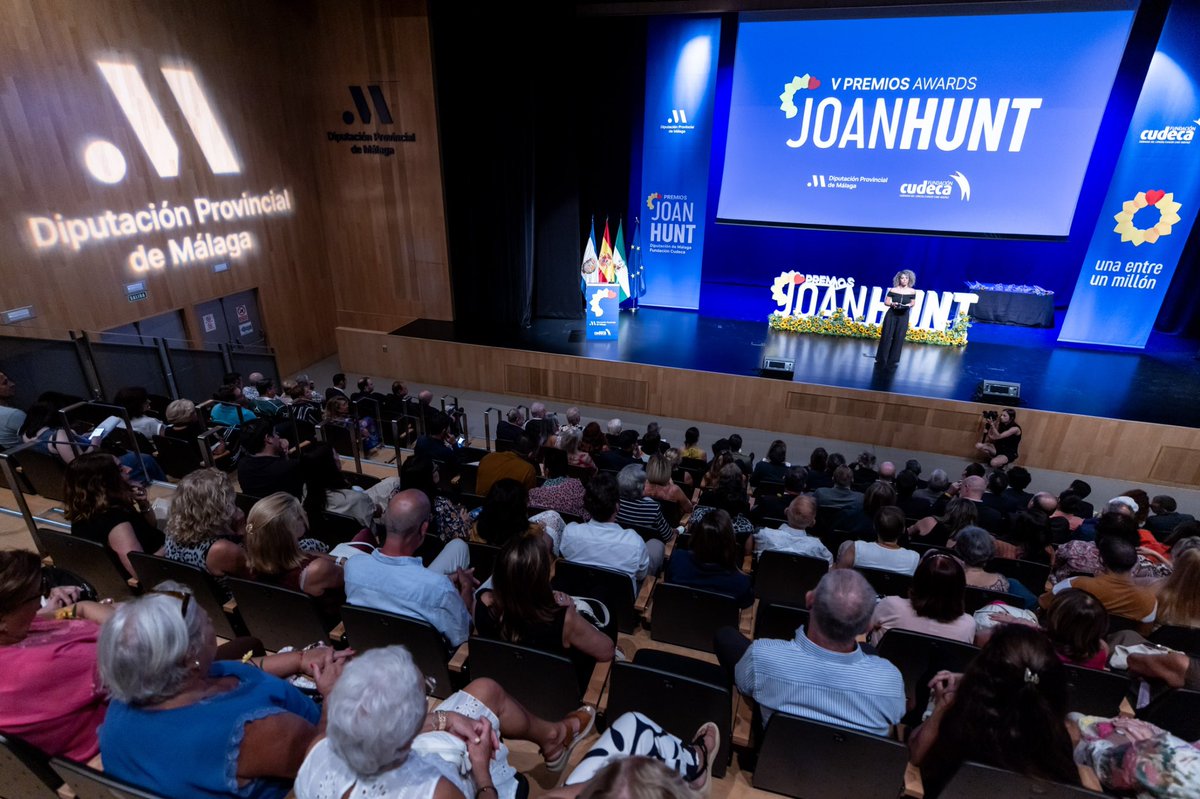 diputacionMLG's tweet photo. La Diputación y @cudeca 
reconocen con los Premios Joan Hunt 2026 a Sergio Scariolo, la Clínica Buchinger, el Festival Pueblos Blancos, el Cuerpo Consular de Málaga, El Guiri Brewery, Sydkusten Media, Leslie Thomson y Fundación IDILQ

https://t.co/HP3XWSXqJQ https://t.co/57RBuyWsIl
