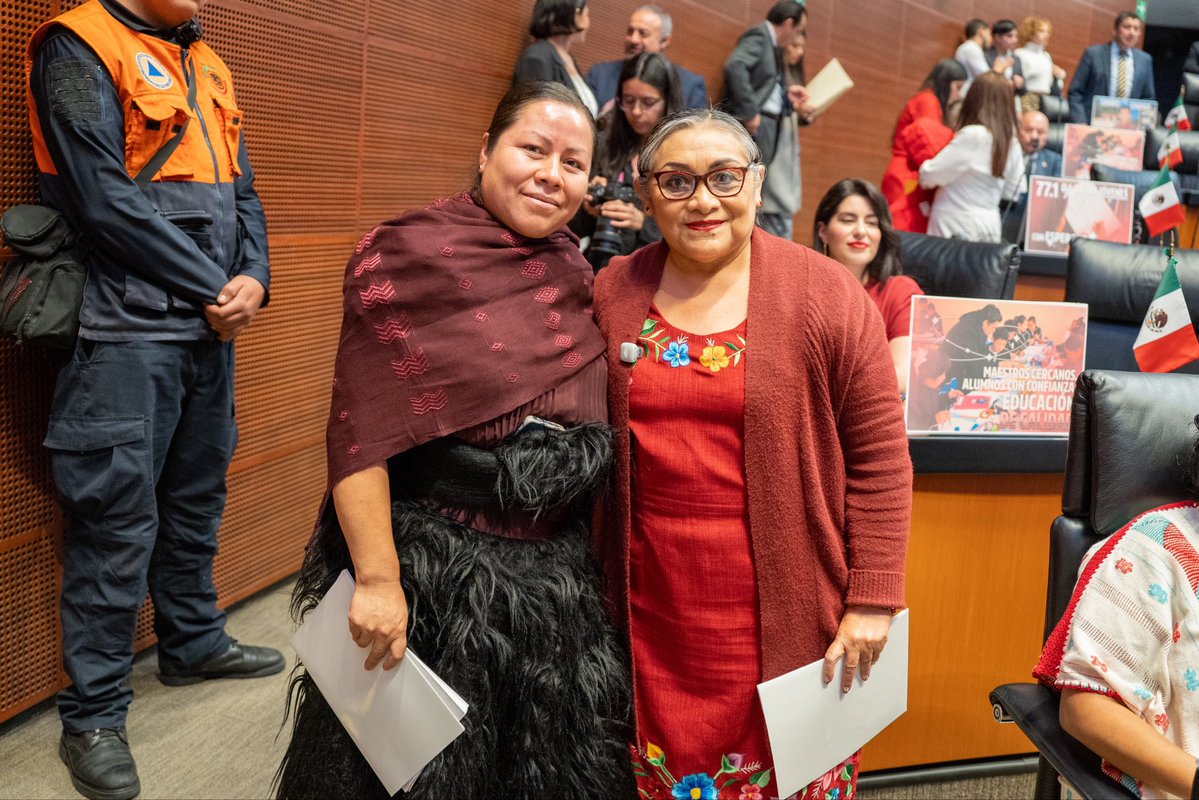 MartinaKantun's tweet photo. Desde la tribuna del @senadomexicano presenté, junto con la senadora Edith López Hernández, una reforma para fortalecer la educación indígena y afromexicana, garantizando que sea intercultural, plurilingüe, inclusiva y con pertinencia cultural y lingüística. https://t.co/7fm1OY5Kyr