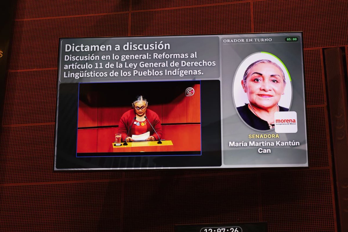 MartinaKantun's tweet photo. Desde la tribuna del @senadomexicano presenté, junto con la senadora Edith López Hernández, una reforma para fortalecer la educación indígena y afromexicana, garantizando que sea intercultural, plurilingüe, inclusiva y con pertinencia cultural y lingüística. https://t.co/7fm1OY5Kyr
