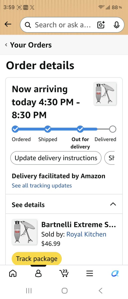 jeffre992's tweet photo. @DealsAmzon @amazon I am I receiving this today Three days already https://t.co/RQEyVvNsiK