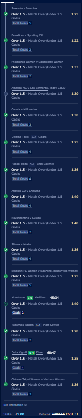 QuantumPunts's tweet photo. Over 1.5 goal 15 fold for Sun/Mon

1 game left tonight https://t.co/gtvMcJJ10i