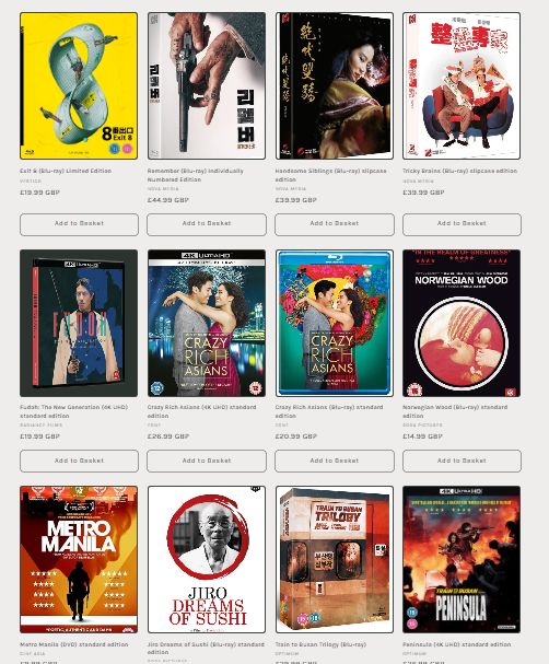 Terracotta_Dist's tweet photo. Add a whole load of new titles to the #terracottastore from sword fighting martial arts to romcoms and everything in between:
https://t.co/gwjMTvZPFO
#akirakurosawa #hongkongmovies #bluraycollection #koreanmovie #crazyrichasians #traintobusan #houseofflyingdaggers https://t.co/TNeW4vgiIy
