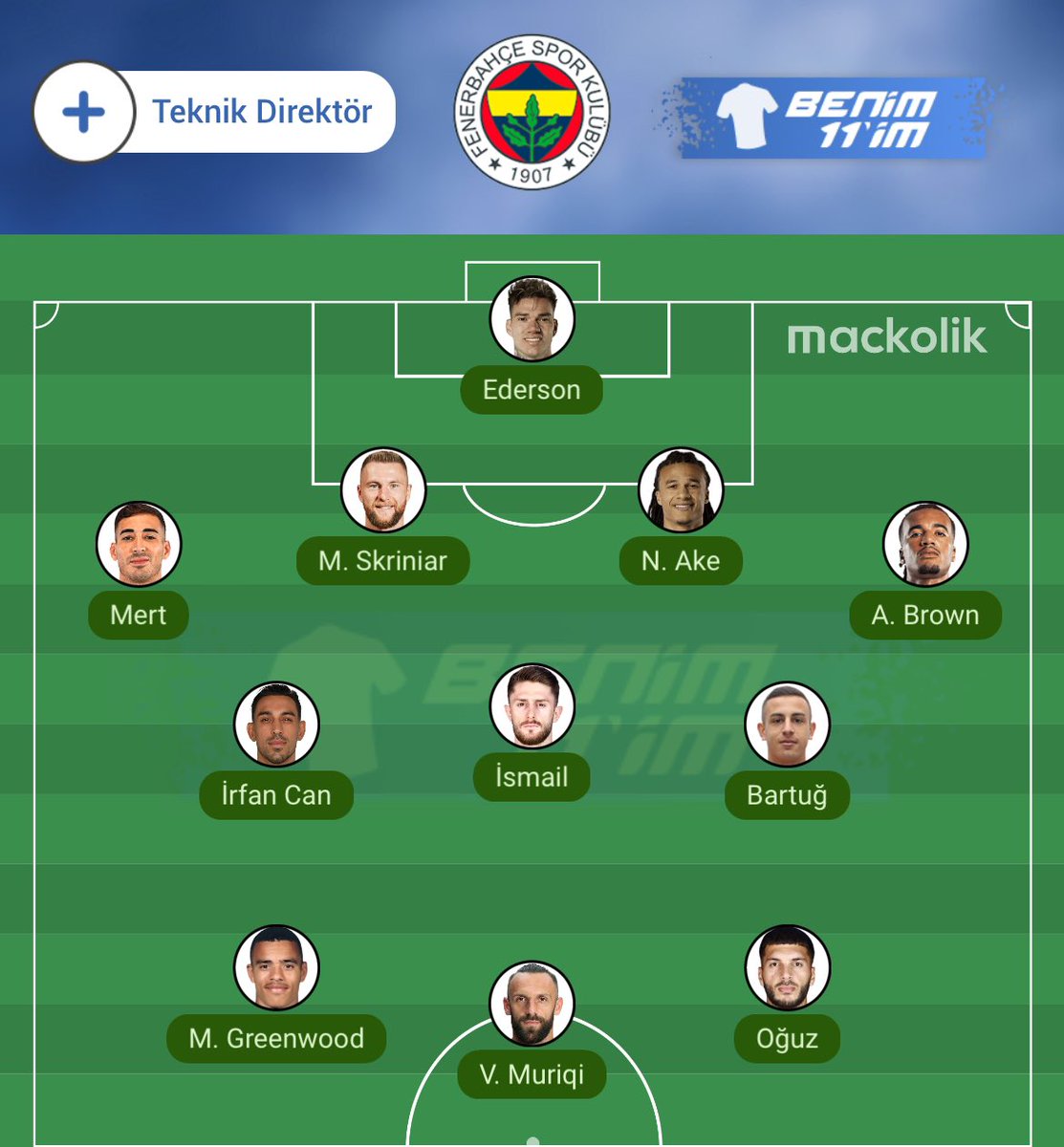 bolfutbolyorum's tweet photo. Fenerbahçe’nin en iyi sağ beki Mert Müldür olamaz
Fenerbahçe’nin en iyi 6 numarası İsmail Yüksek olamaz
Fenerbahçe’nin en iyi oyun kurucusu Bartuğ olamaz
Fenerbahçe’nin en iyi 8.5 numarası İrfancan olamaz
Fenerbahçe’nin en iyi sol kanadı Oğuz Aydın olamaz https://t.co/sR24gbCKlH