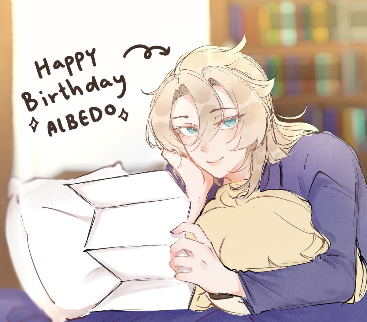 Wty_weyvey's tweet photo. Happy Birthday Albedo 🫳🏻💖💕💕 เลทนิดหน่อย(?) แต่สุขสันต์วันเกิดน้าคนสวย 😭🫶🏻 https://t.co/Qh5SgvMk9D