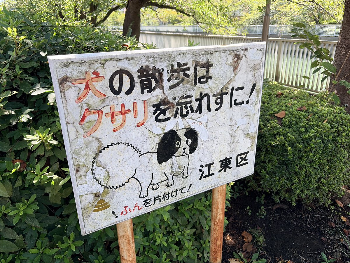 shibata90's tweet photo. 今日のササ散歩で見かけた看板です。
#utamaru https://t.co/fB4Kt1iwhq