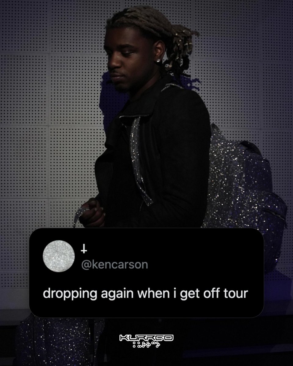 Kurrco's tweet photo. Ken Carson says he's dropping new music again as soon as he gets off tour 🚨 https://t.co/4PGV1k6rU9