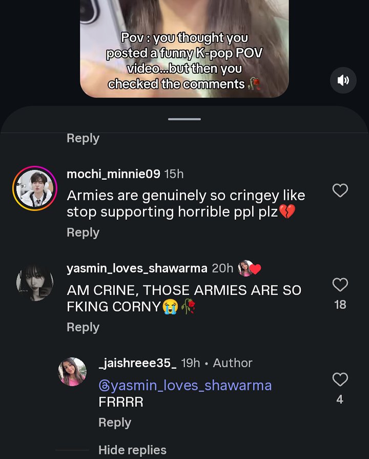 mlvlybngtn's tweet photo. She used to follow only Jungkook on Instagram a few months ago. I haven’t kept up with her since then, so I don’t know when she unfollowed him.

She keeps making videos that include BTS, constantly seeking validation from ARMYs in the comments section. https://t.co/2mWhPSZ4QW