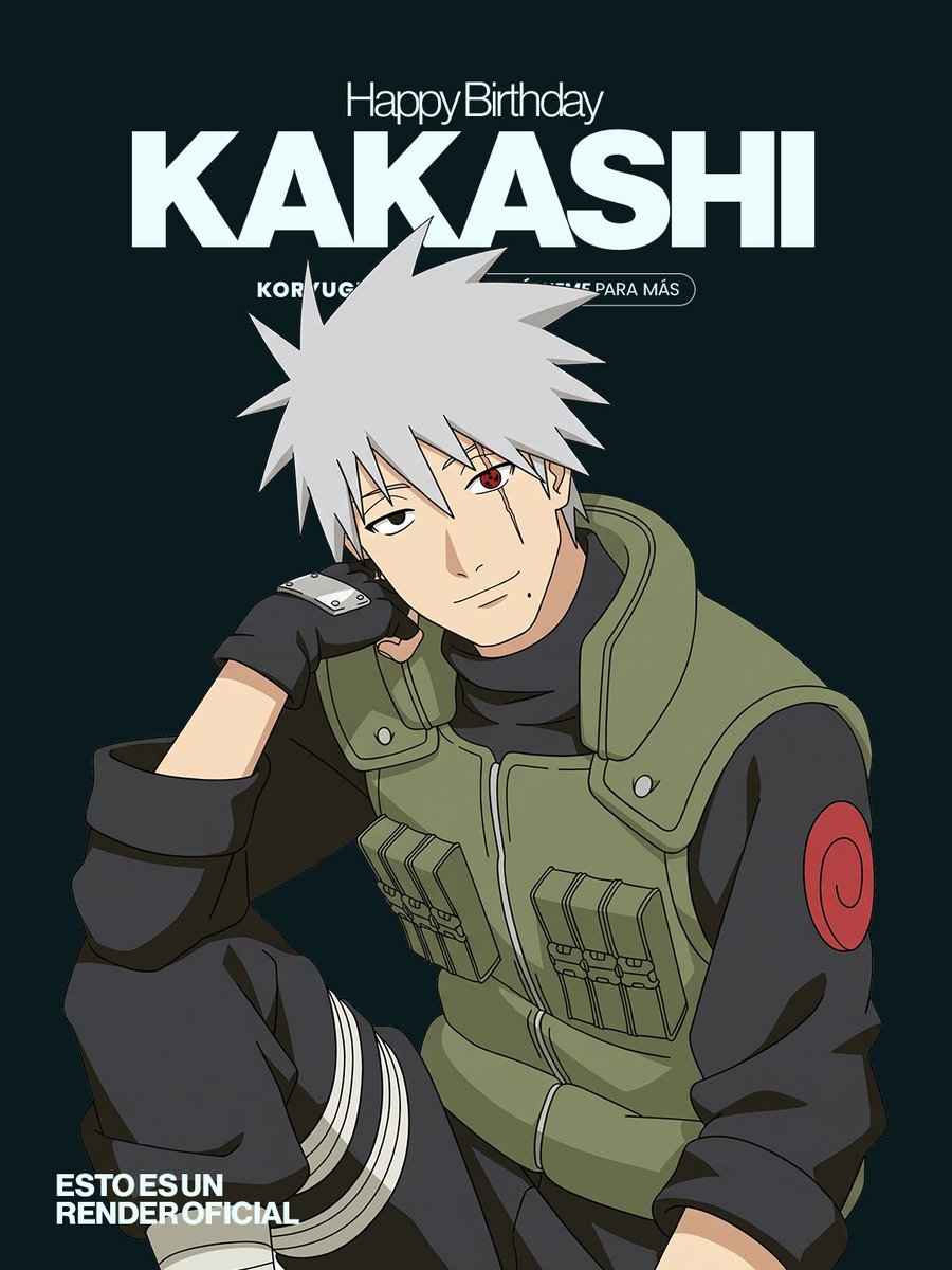 KoryugiTV's tweet photo. ¡HOY ES EL CUMPLEAÑOS DE KAKASHI SENSEI!🎂

⚡ Hoy, ya siendo 15 de septiembre en Japón, celebramos el cumpleaños de uno de los profesores más icónicos de la historia del anime y el manga. Kakashi Hatake

Eterno líder del Equipo 7, y mejor amigo de Guy Sensei https://t.co/MyotJXt07y