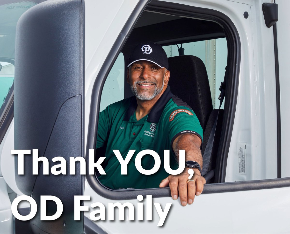 ODFL_Inc's tweet photo. Happy Employee Appreciation Week, OD Family!

Thank you to the hardworking people who make OD, OD. 🙌 https://t.co/zvyfFKifF5