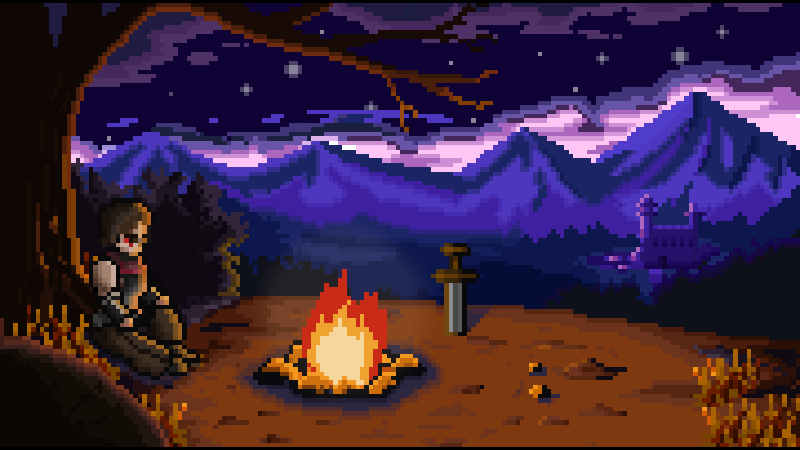 Lootborne's tweet photo. A good fighting game should never underestimate the power of resting. Come relax by the campfire in Lootborne.

#indiegame #solodev https://t.co/Dd6mdhIB0y