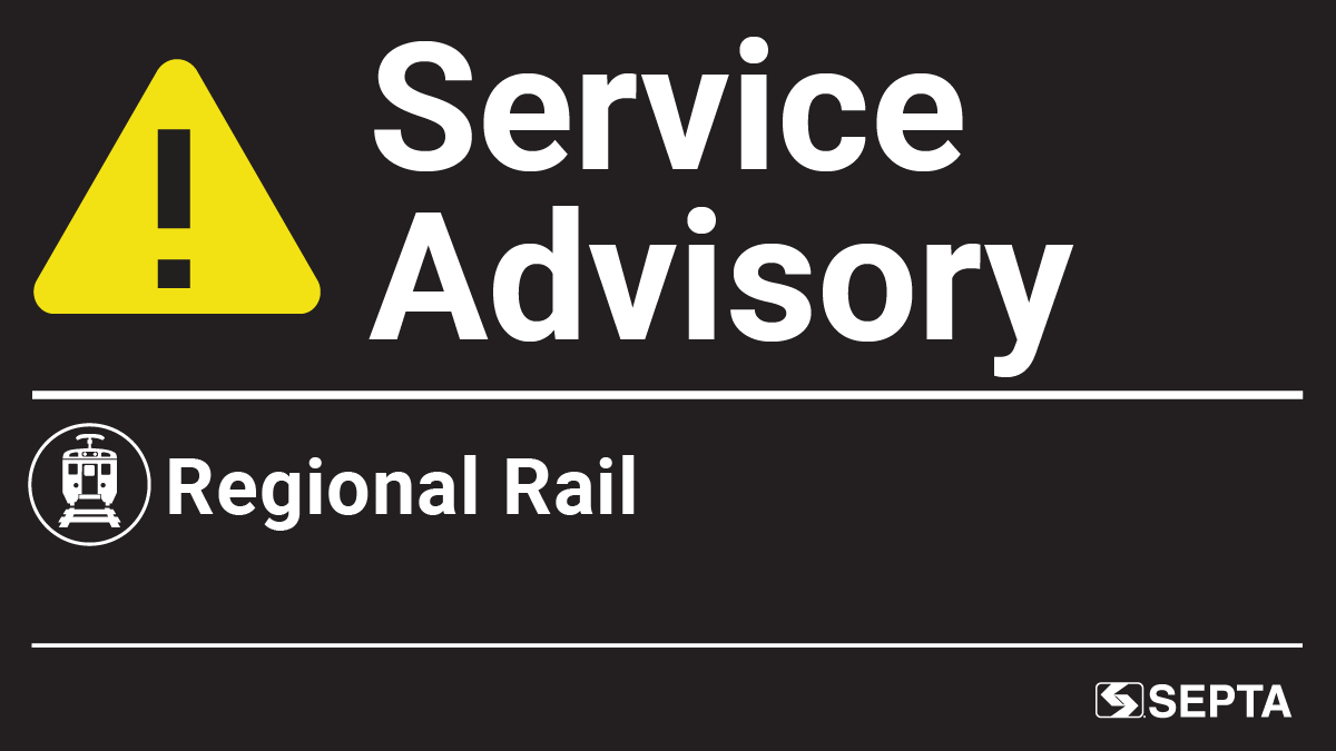 SEPTAPHILLY's tweet photo. Service on Chestnut Hill East, Fox Chase, and Manayunk/Norristown is suspended until approximately 2PM due to downed Amtrak wires. Check Alerts for updates and alternate service: https://t.co/jwdWhUc8Hr

#ISEPTAPHILLY https://t.co/x7U5aiIBUm