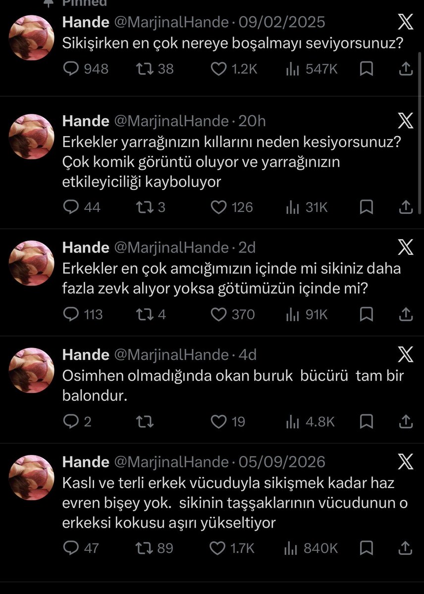 nedenacba's tweet photo. @MarjinalHande Abla fena orospuymuşsun he saygı duydum AYOL https://t.co/0iRiKVds1S