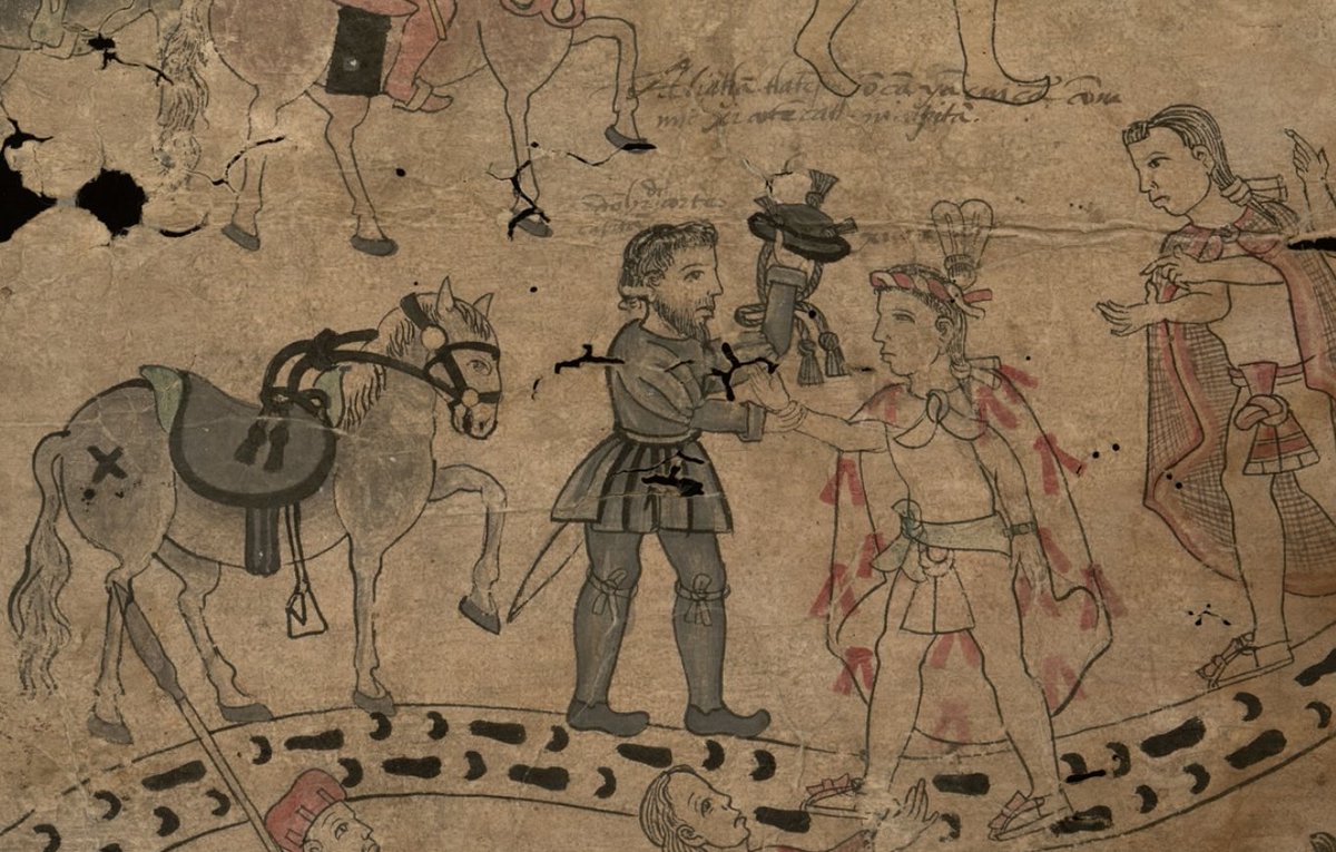 BDMEX's tweet photo. En la Universidad de Texas en Austin sobreviven dos documentos pictográficos que representan el recibimiento de Hernán Cortés y sus hombres en la provincia de Tlaxcala.

Conócelos en la Biblioteca Digital Mexicana: https://t.co/q0zXBbRbL4 https://t.co/uKbCO0TUAc