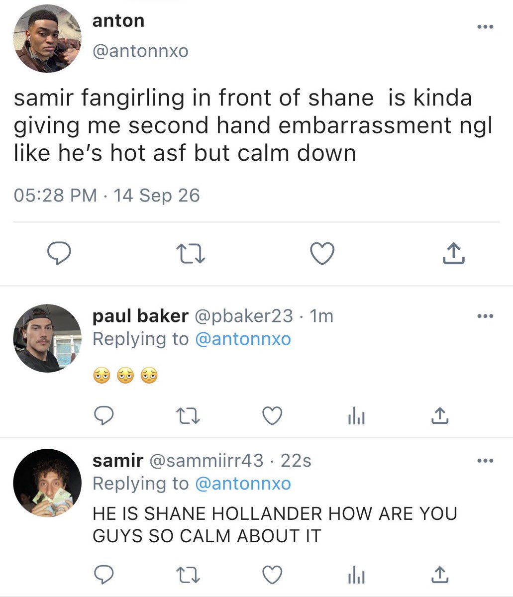 hudsza's tweet photo. shane hollander meets paul baker’s friends https://t.co/eLK9uphSM8