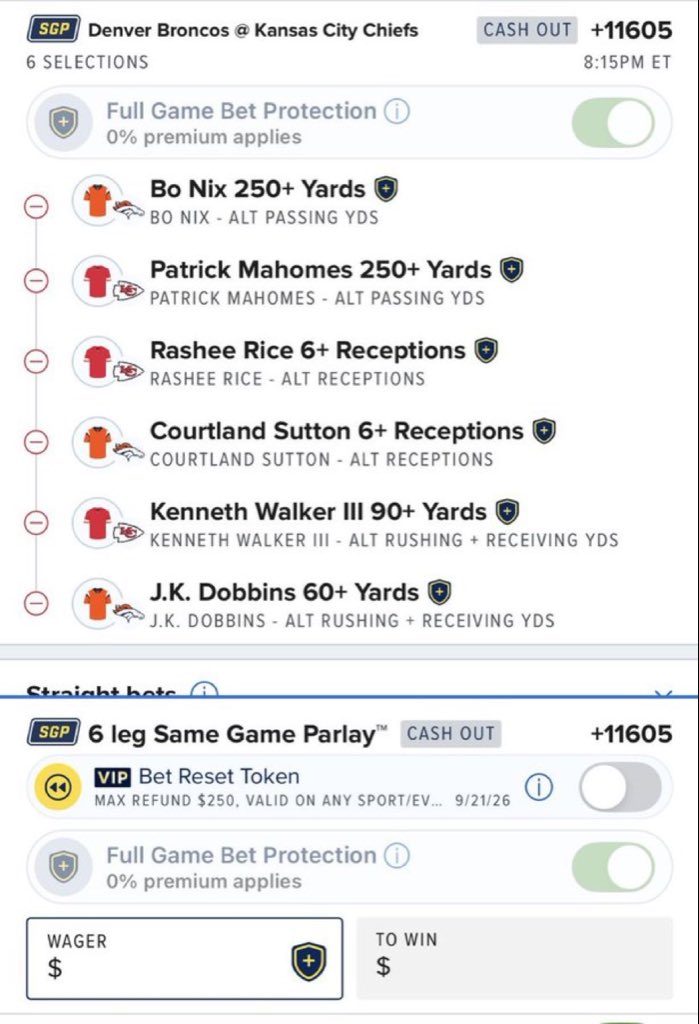 demiral28's tweet photo. 🏈 MNF NUKE 🏈
BOL if tailing 🍀

JOIN THE FREE DISCORD 🔗👇
https://t.co/dm1BqQFp2h

#NFL #NFLProps #SGP #NFLBetting #GamblingTwitter #GamblingX #PrizePicks #FanDuel #DraftKings https://t.co/NCKLJpSeCF