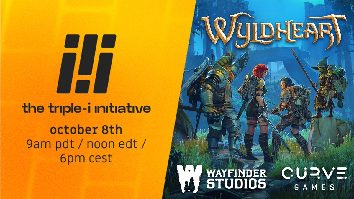 wyldheartgame's tweet photo. Today we're excited to announce that Wyldheart has a new partner: @curvegames, an indie publisher we're incredibly proud to be working with, and that we'll be featured in the upcoming @iii_initiative Showcase, airing on October 8th at 6pm CEST / 9am PT! https://t.co/Q5M9tg4Ttp