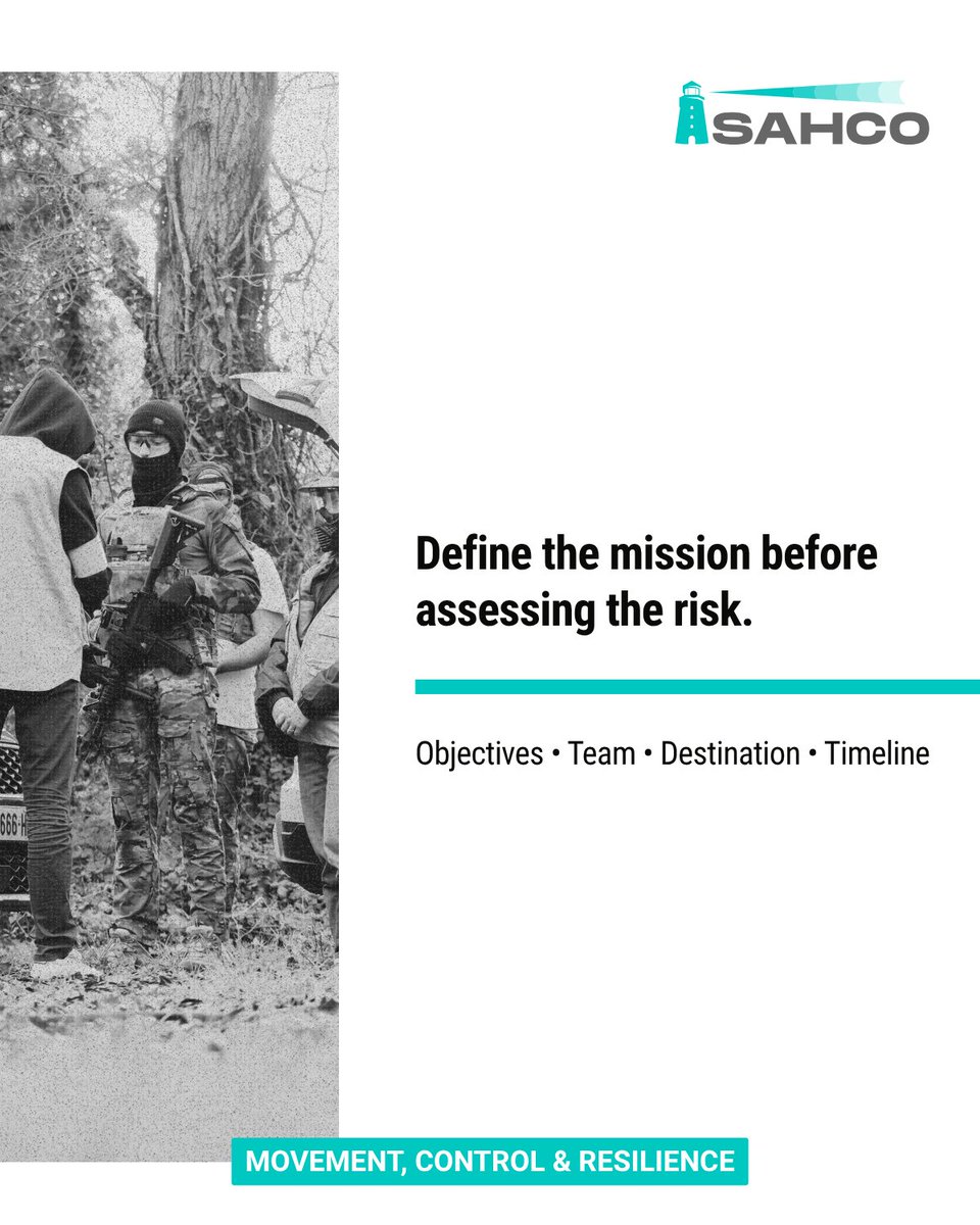 SahcoConsulting's tweet photo. A security mission starts long before deployment.
From threat assessment to operational planning and monitoring, preparation is at the core of effective security risk management.
Discover how a security mission really starts.
#RiskManagement #OperationalSecurity #SAHCOConsulting https://t.co/wgRfeEDBhI