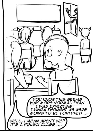 SpankingLuverUS's tweet photo. @F3A3P As someone with a Polisci degree, this is 100% true.
Same thing with the class being full of demons. https://t.co/T2FzSlNkVj