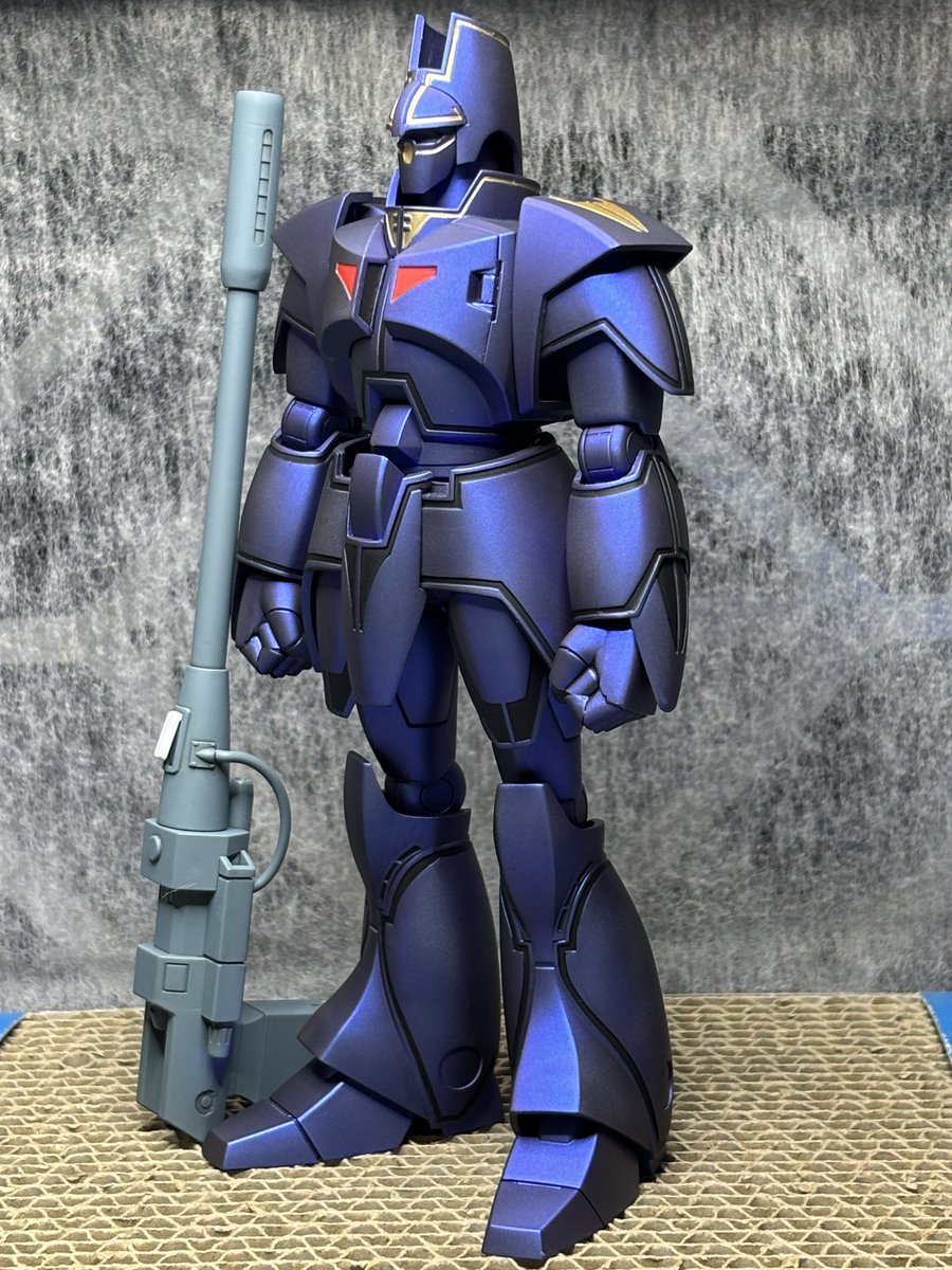 norisaku1971's tweet photo. MODEROIDのゴーグ、完成です！
偏光塗料の艶消し仕上げで、異性文明の兵器としての存在感を強調してみました。両眼はLEDを仕込んで、穏やかなライトブルーと怒りのレッドにモードチェンジ。
来週の #ネクスポ に展示予定です😌
#巨神ゴーグ
#オウストラルプロジェクト https://t.co/fsNKN46oHe