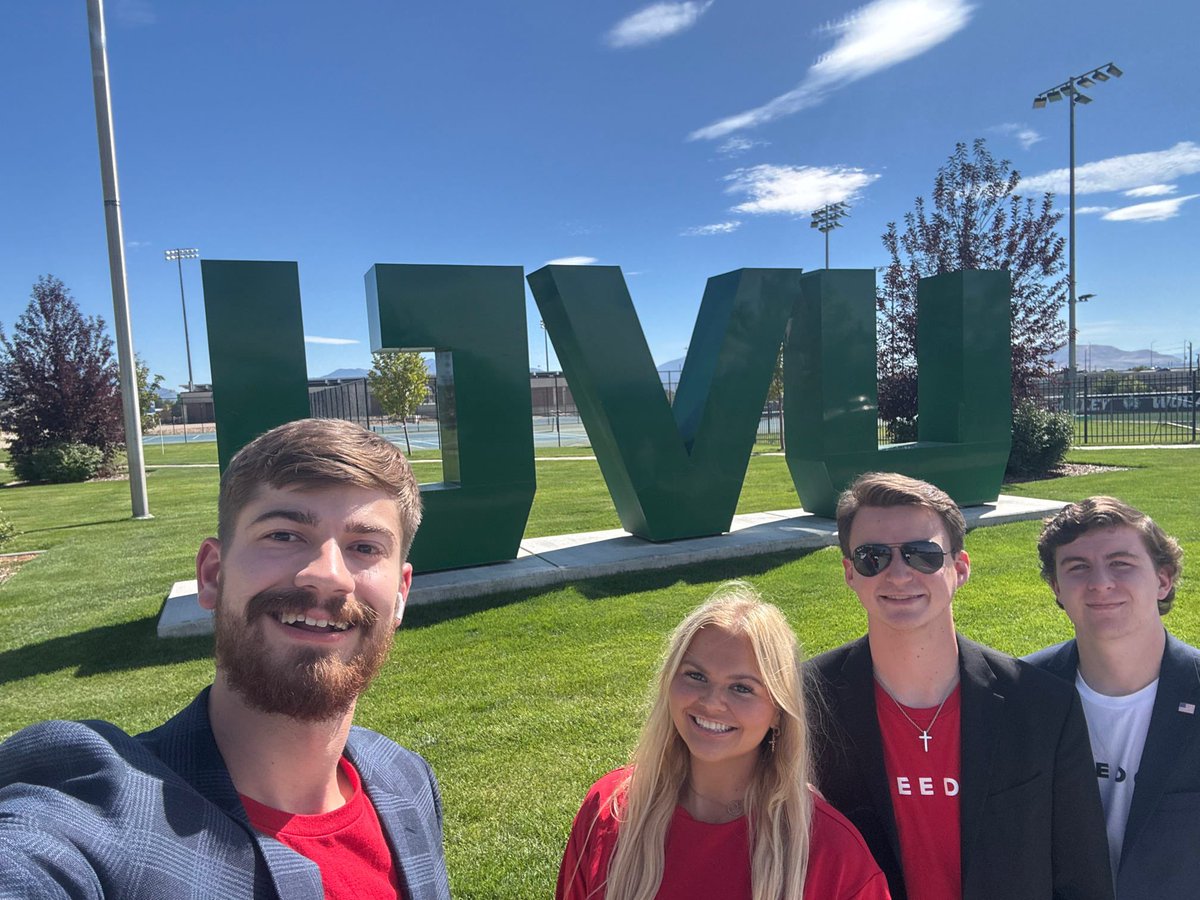 JacksonSwa55420's tweet photo. We are Charlie’s legacy. @TPUSAatMTSU had the honor of being TN’s only chapter at UVU for Freedom: Built To Last, Honoring @charliekirk11 . Utah is such a beautiful state; it’s hard to believe such evil could take place there. https://t.co/SIu8NHHjZs