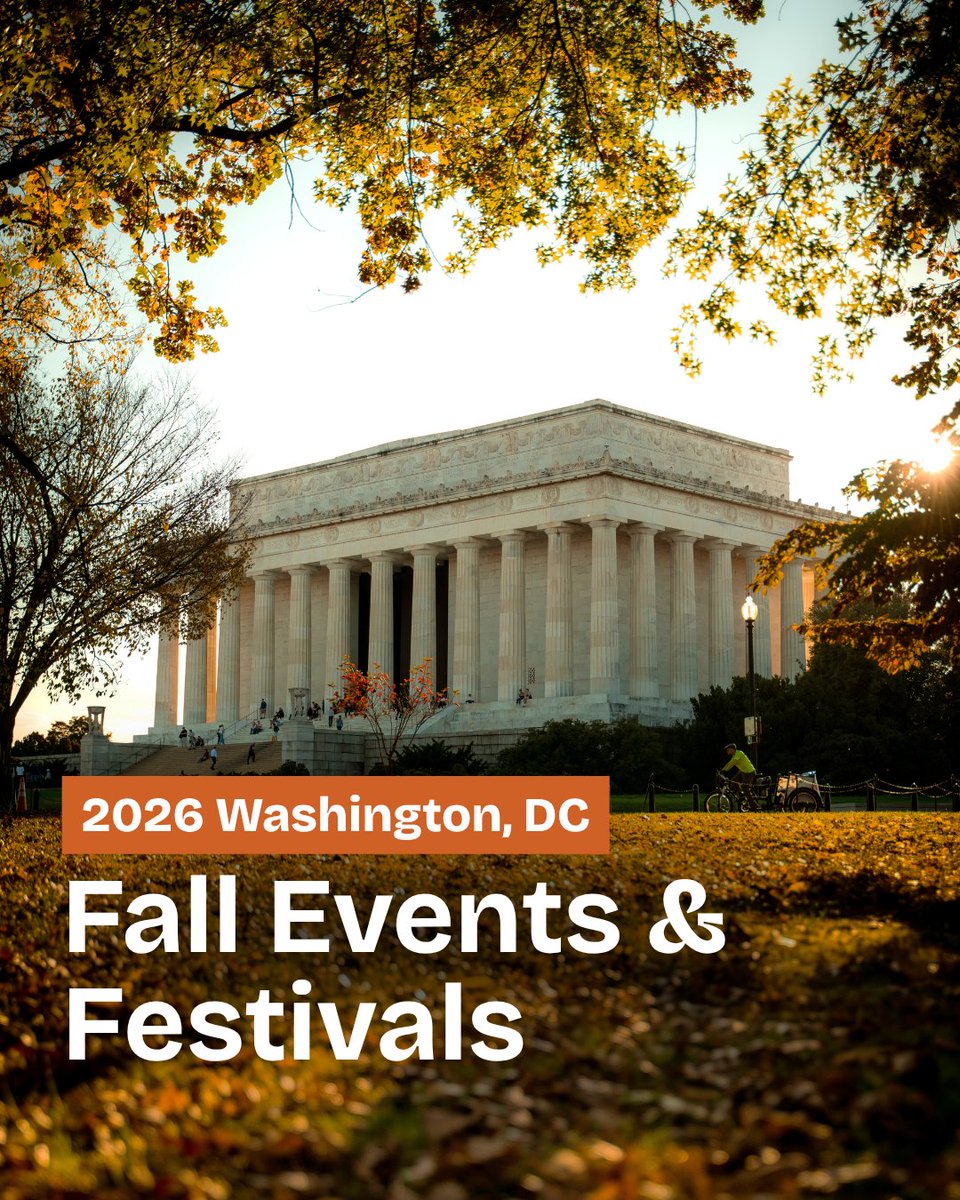washingtondc's tweet photo. Discover the best things to do in Washington, DC this fall. What’s making your fall calendar? 🍂✨

🔗: https://t.co/aS2ZtuVLrF

📸: eventsdc, smithsonian, thesavbananas, snallygasterdc, doubleexposurefestival / IG @washingtondc #Only1DC https://t.co/EKE3cTdvDo
