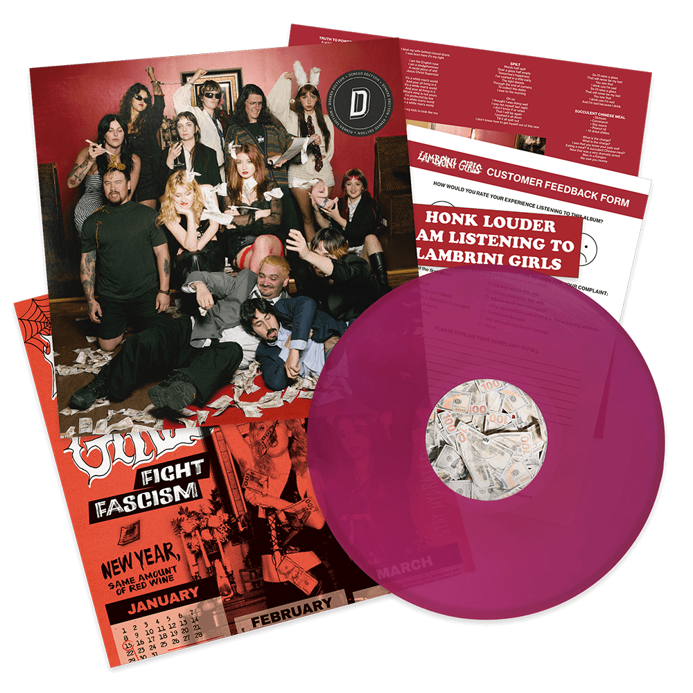 SoundKnowledge_'s tweet photo. Coming on @dinkededition in 2027 - new Lambrini Girls
Dinked Edition 440: Lambrini Girls - No Refunds
● “Don't Dink Shame Magenta” LP
● Lambrini Girls feedback form
● Bumper sticker
● Double sided calendar/poster
● /1,000
● 15.01.27
#DinkedEdition https://t.co/QKbYVCH6Cf