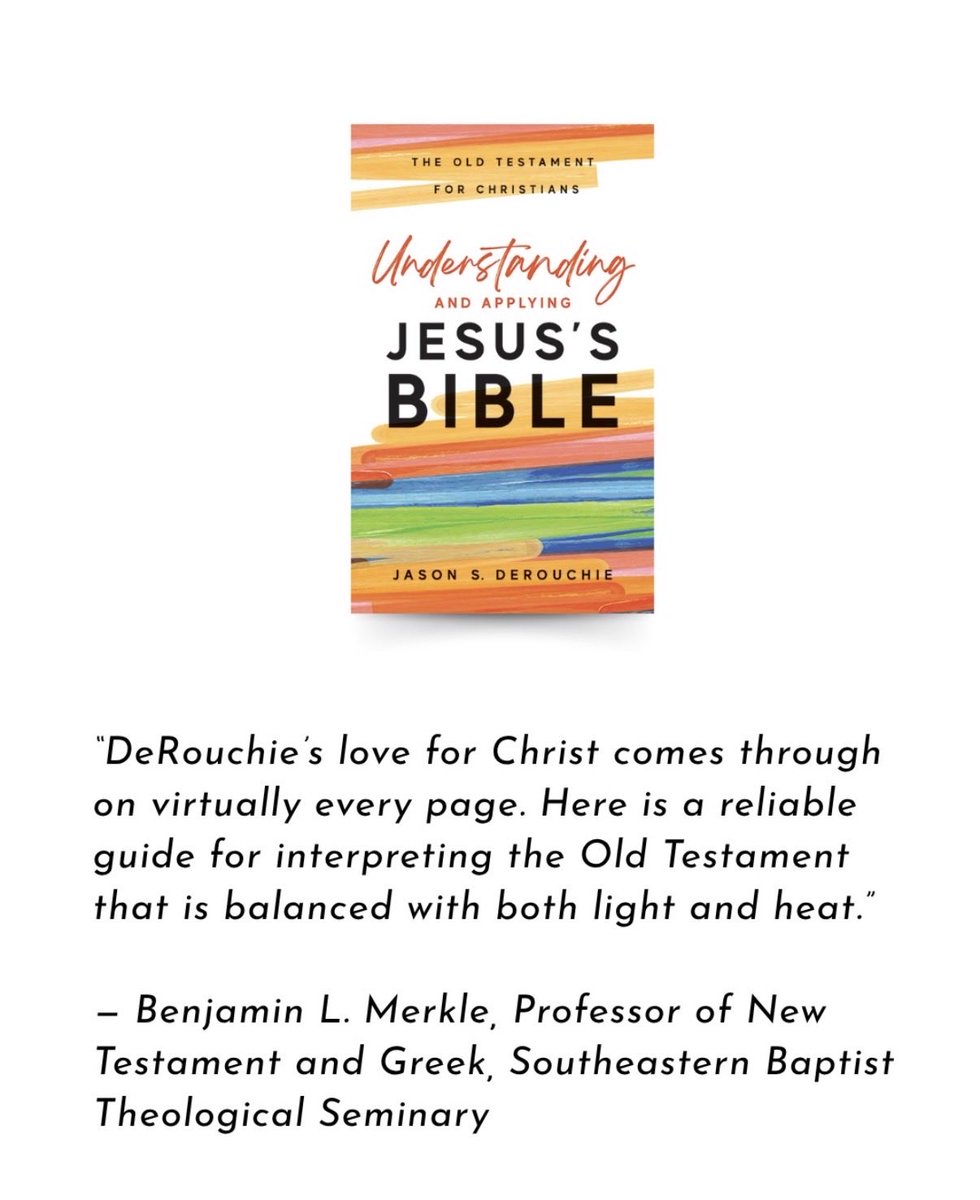 CruciformPress's tweet photo. Just released!

Our newest book, Understanding and Applying Jesus’s Bible, is the second in Jason DeRouchie’s The Old Testament for Christians series.

https://t.co/Xddnpcl2Pz https://t.co/iaJLD6eFuC