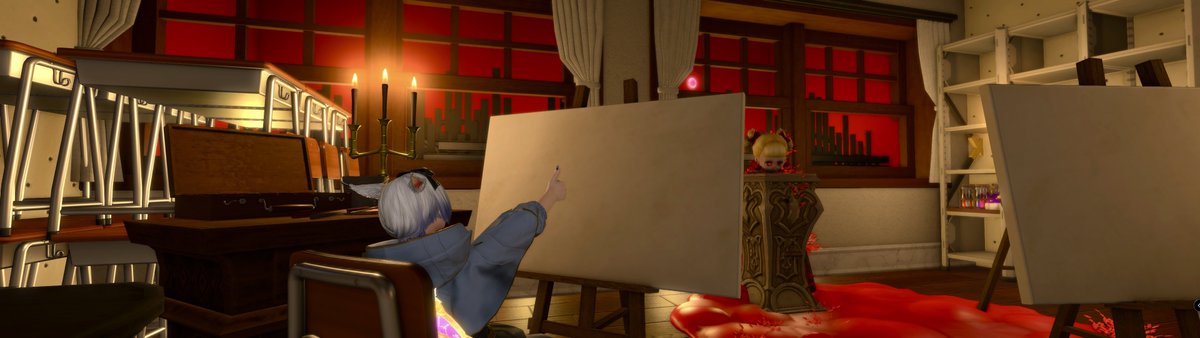 miiibomw's tweet photo. テーマ「ホラー」
ハウジング師匠の美術教室🎨

雰囲気やばかった、、
#oni_housing https://t.co/Su4UO9PUAo