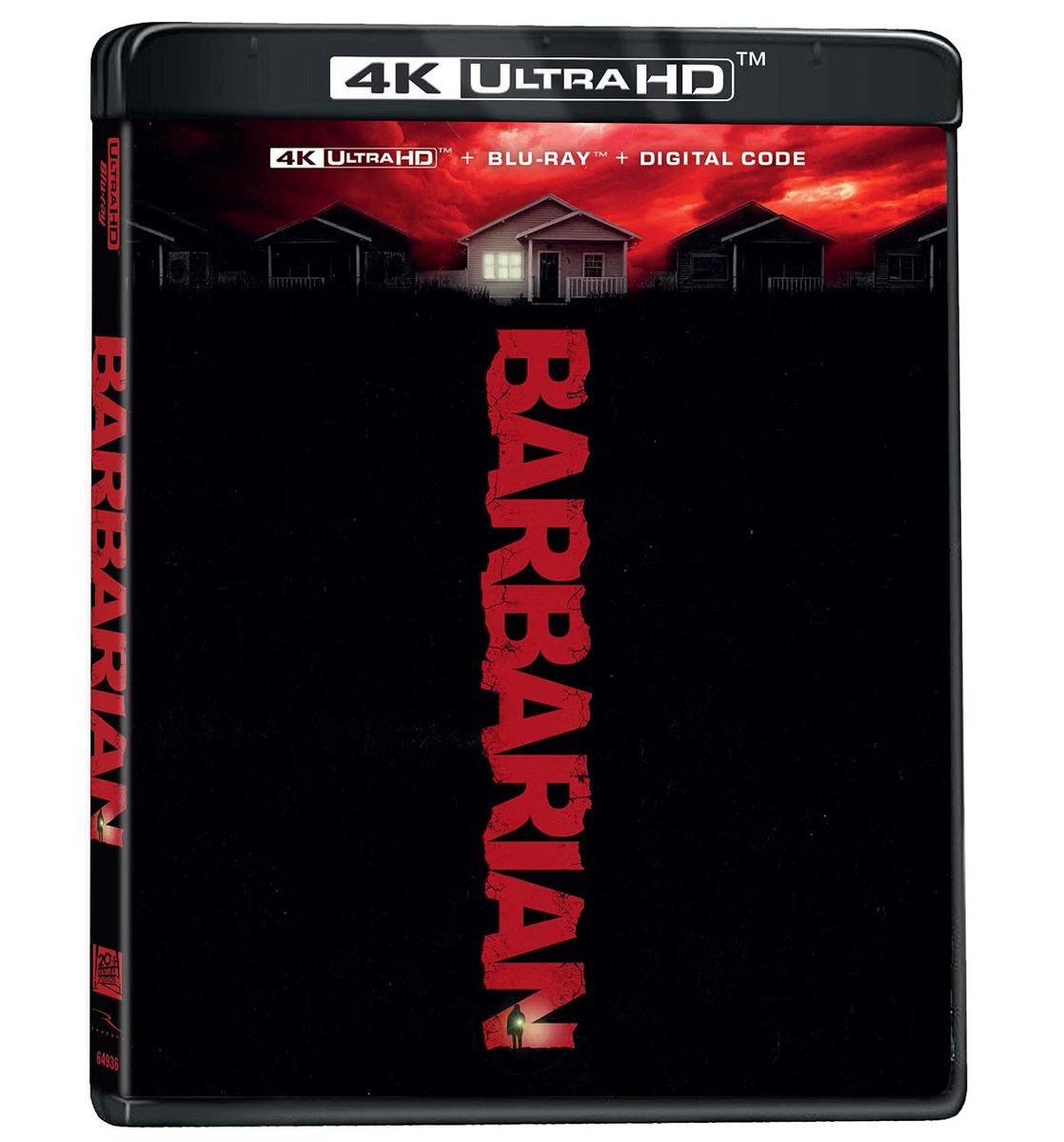 thehdroom's tweet photo. This was unexpected. Zach Cregger's Barbarian 4K UHD + Blu-ray + Digital is coming in a standard case on October 20th. Amazon pre-order: 
https://t.co/YpcMWkNCM5 

4K Steelbook available now: 
https://t.co/ayglF6ImC7 #ad https://t.co/CrQal5XTZx