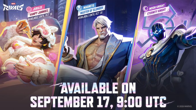 Ven48th's tweet photo. As promised here's my first Marvel Rivals giveaway!🥳

These skins are too good so im going to be giving away the entire new bundle to one lucky person!

✞To enter:✞
✅Follow @Ven48th
✅Like and ⟳
✅Comment what skin you're exicted for

Winner will be drawn a week from today🎁 https://t.co/xslm5tAcPw